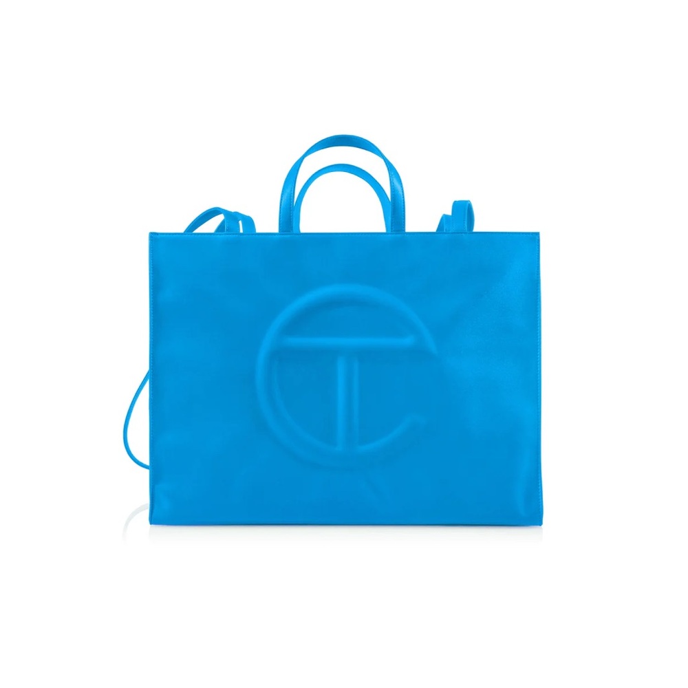 Large Telfar Shopping Bag - Cyan